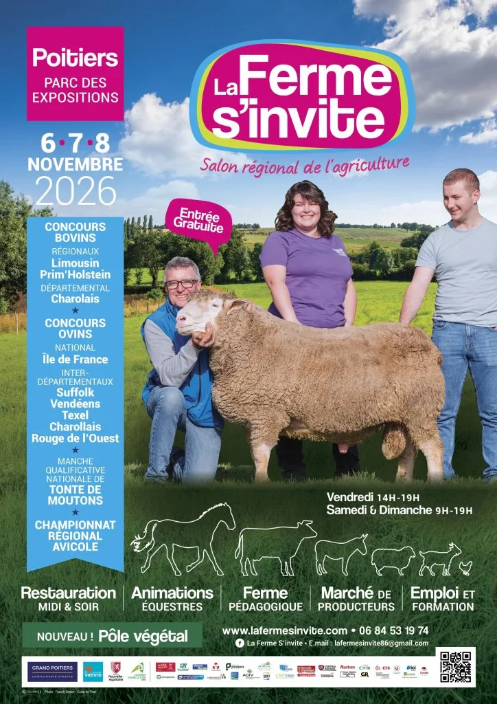 La ferme s'invite édition 2026 - salon de l'agriculture de la Vienne